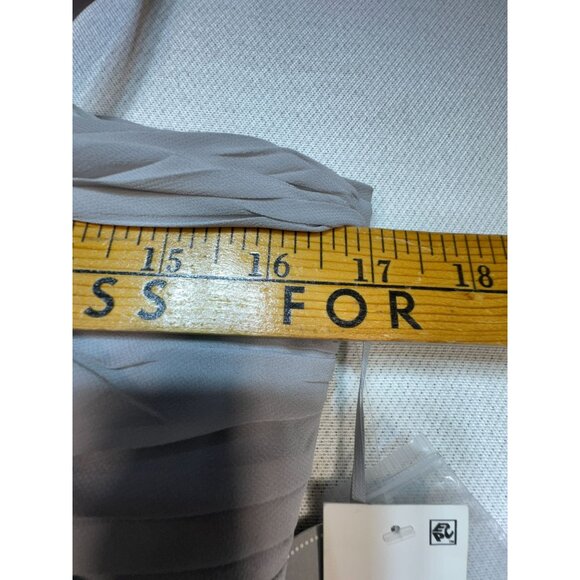 Pearl Georgina Chapman Of Marchesa Womens Formal Midi Dress Gown Sz 12 Pure Gray - Picture 8 of 13